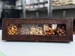 Luxury dry fruit and nut gift box with cashews pistachios and pine nuts