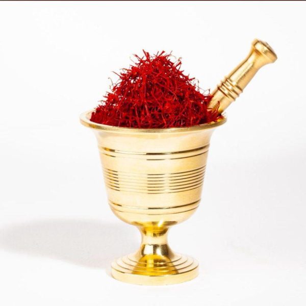 Mini Mortar & Pestle Set for Saffron Grinding - Compact Elegant Tool for Kitchen Use - Ideal for Saffron Threads into Powder